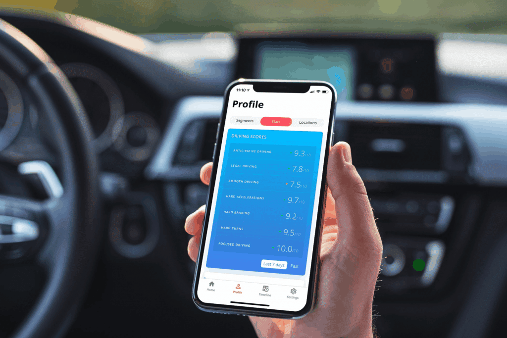 Sentiance Demo App - Driving score screen - auto insurance companies