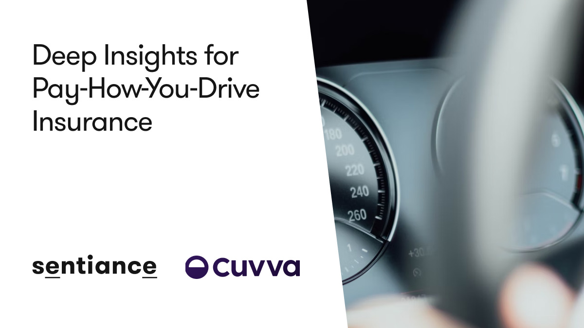 Cuvva insurtech in the UK and Sentiance work on pay-how-you-drive