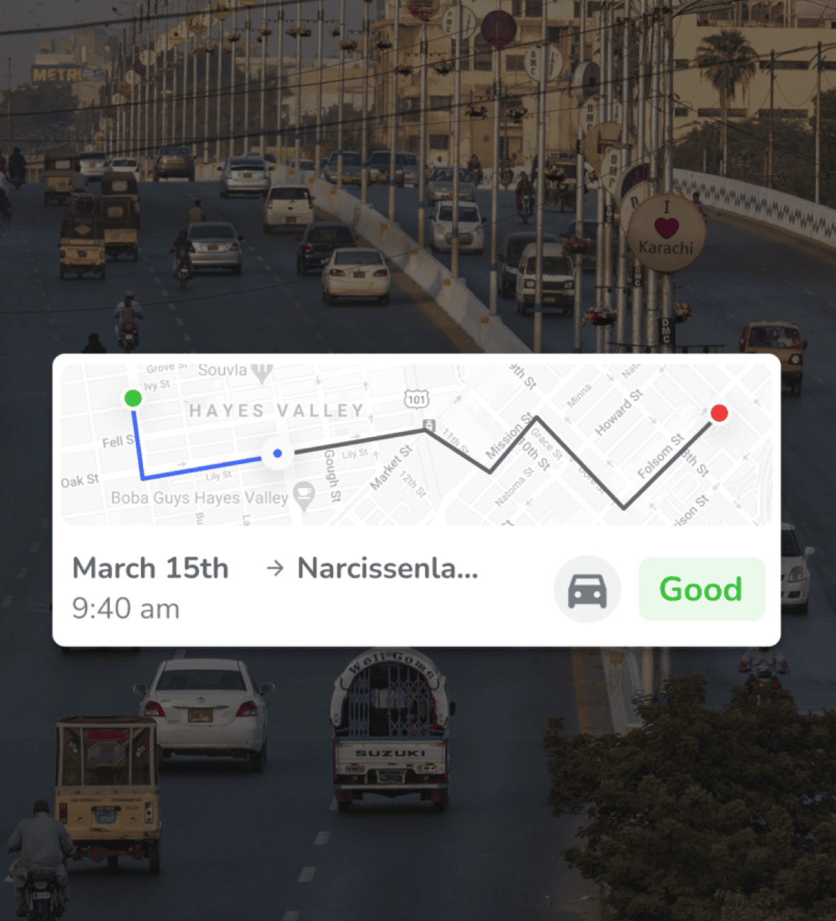 driving insights - trip details